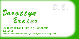 dorottya breier business card